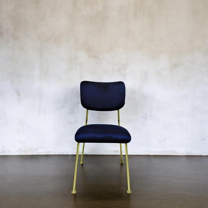 Louise Dining Chair - Deep Blue Velvet