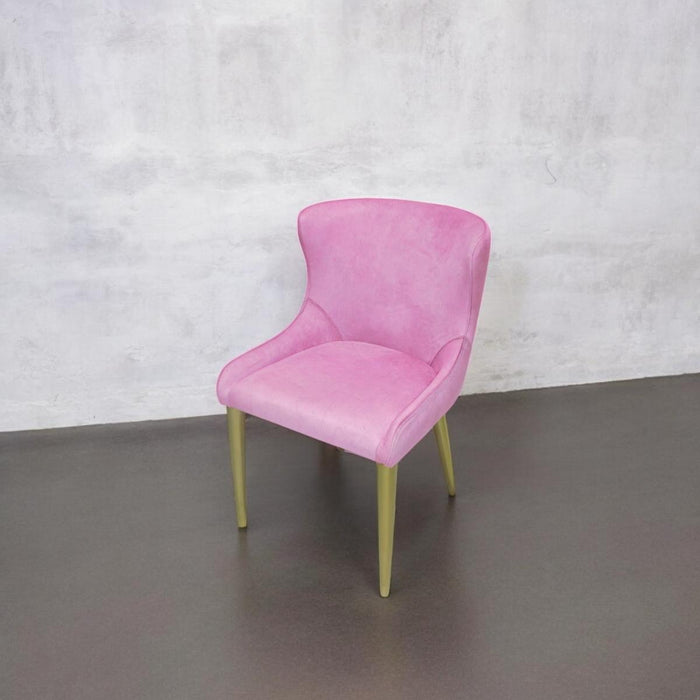 Retro Dining Chair - Pink Velvet