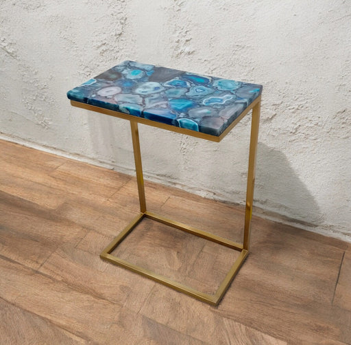 Albert stone sofa table - blue agate - ipse ipsa ipsum