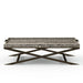Nymeria Bone Inlay Coffee Table- Black and White Floral Inlay - ipse ipsa ipsum