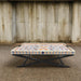 nymeria bone inlay coffee table - white blue and orange - ipse ipsa ipsum