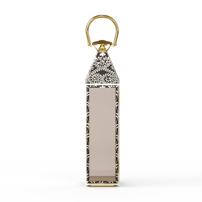 Tall Duxton Glass Indoor Decorative Lantern - ipse ipsa ipsum