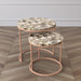 Sentosa Nesting Tables Antique Brass Polished Steel - ipse ipsa ipsum