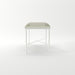 Bamboo White Velvet Cowhide Ottoman - ipse ipsa ipsum