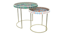 Armenian Street Bone Inlay Nesting Tables - ipse ipsa ipsum